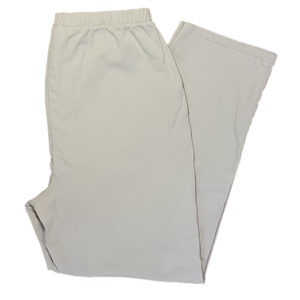 Denim & Co Ivory Pull-On Pants Size Large